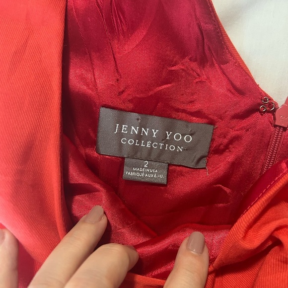 Jenny Yoo Gabby Ruffled Neck Dress - Picture 5 of 9